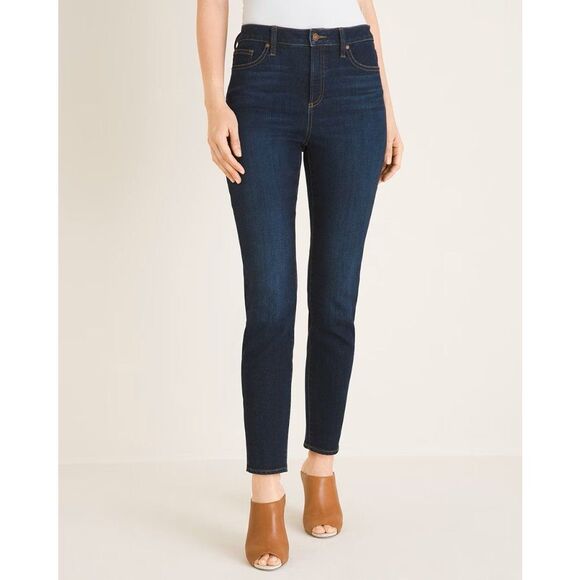 Chico's Jeans Size 2 (12) Skinny Ankle Denim - Picture 1 of 15